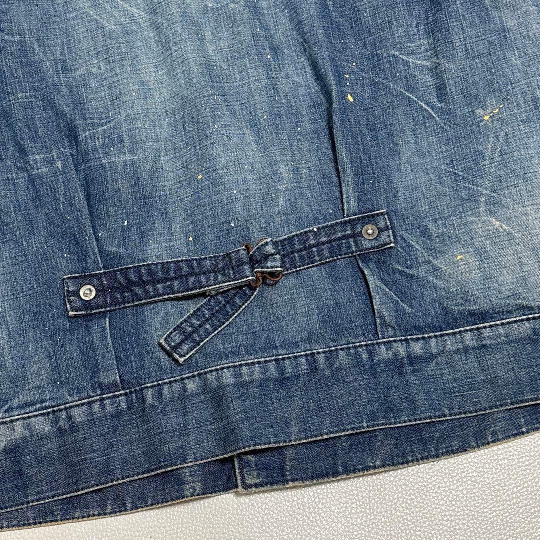 Ordinary fits ノーカラー デニムジャケット