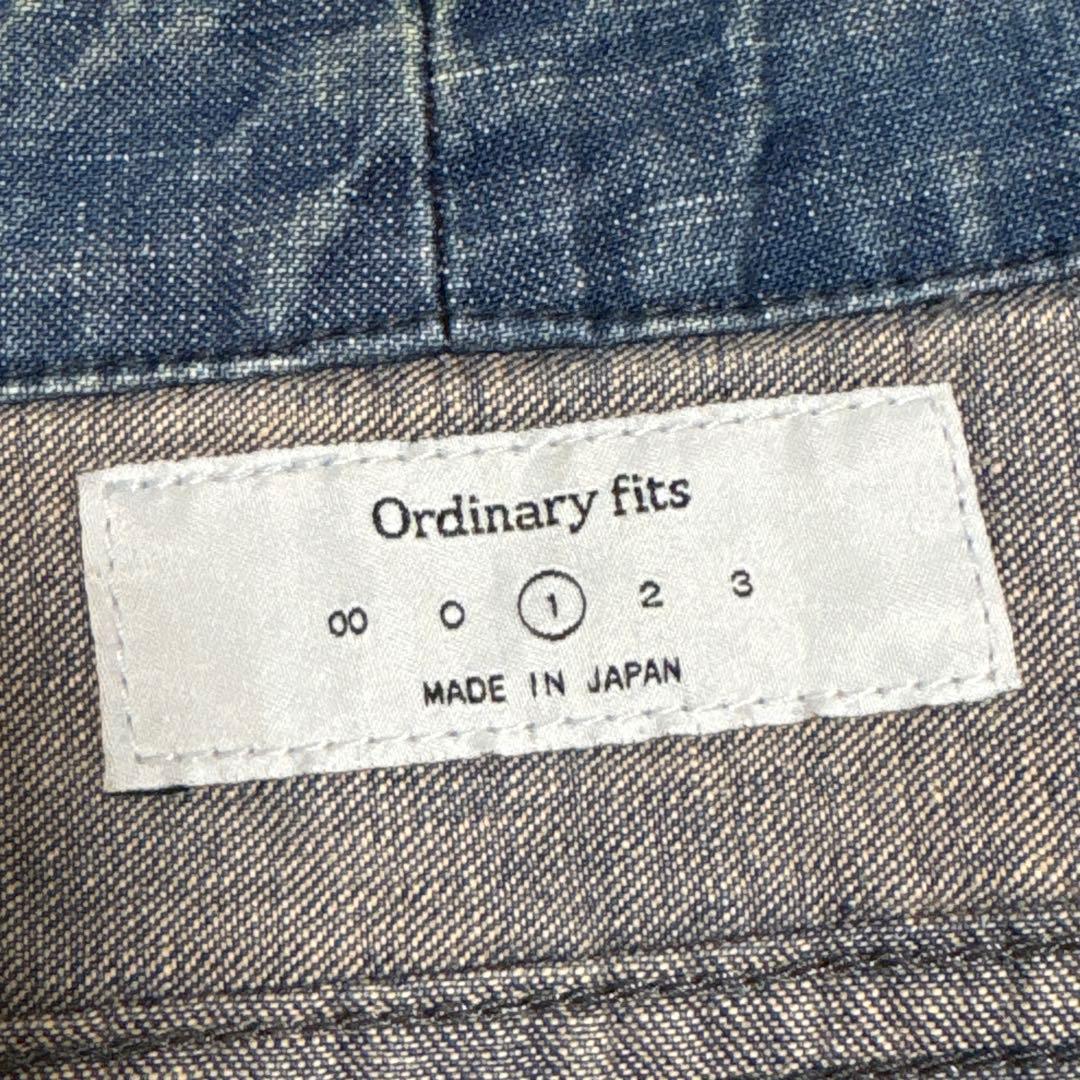 Ordinary fits ノーカラー デニムジャケット