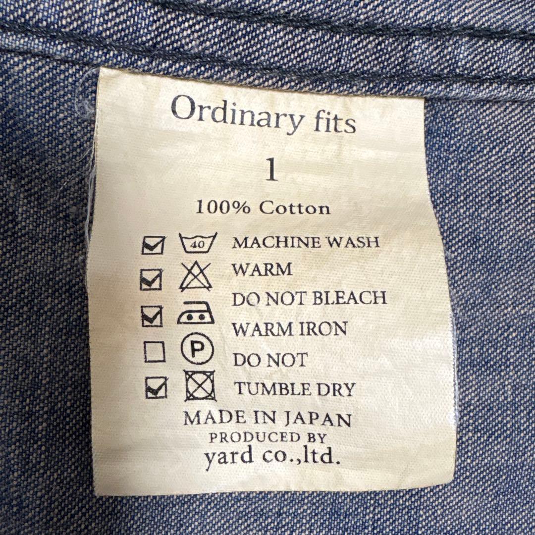 Ordinary fits ノーカラー デニムジャケット