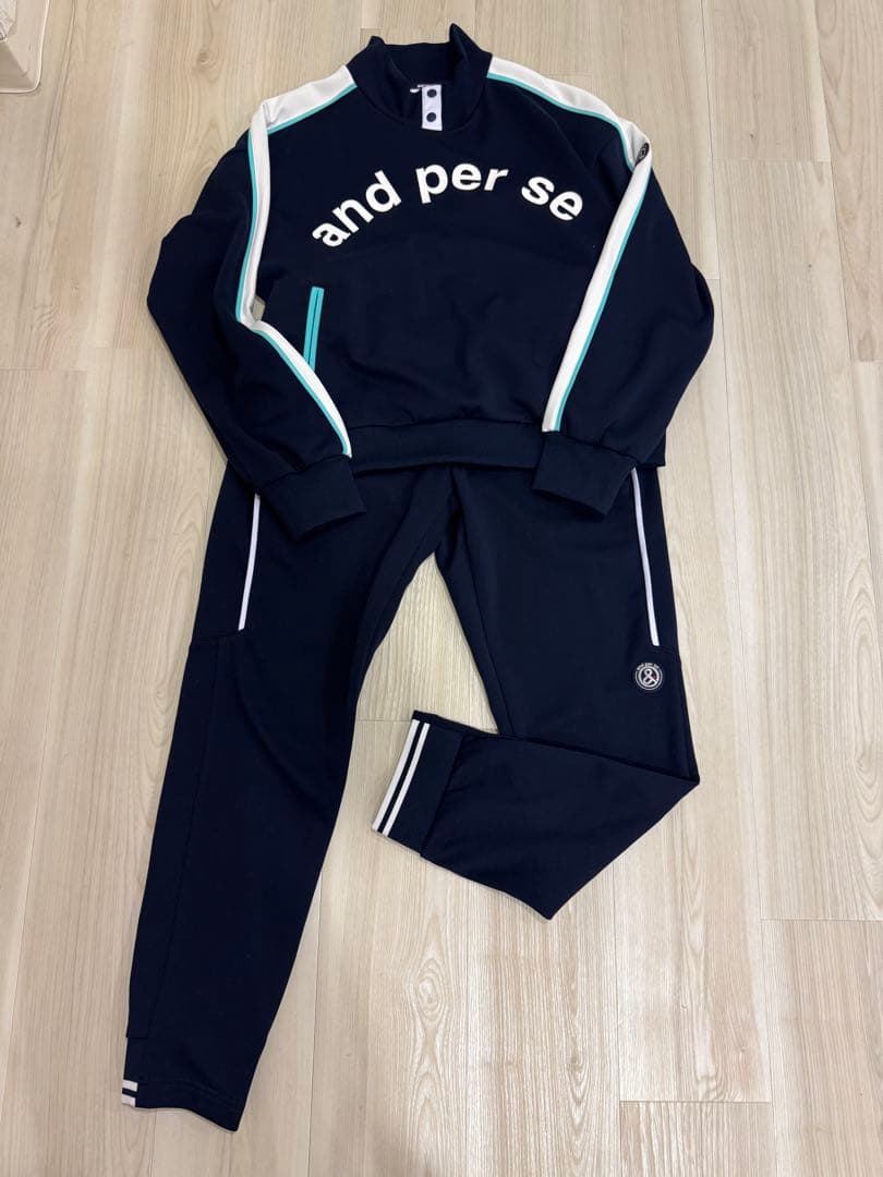 ☆専用商品☆ and per se プルオーバー＆スカートセット L ネイビー