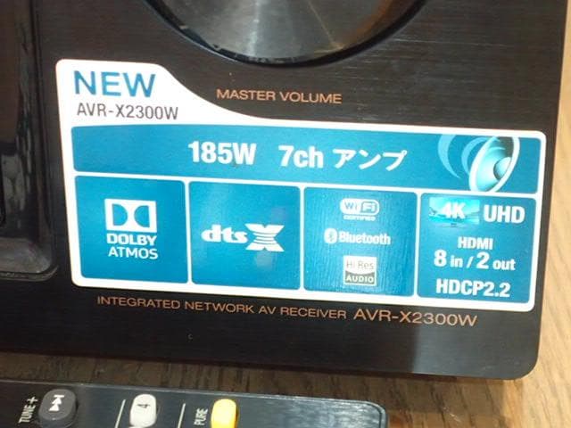 Denon AVR-X2300W AVアンプ　新品リモコン 美品・快調・美音響