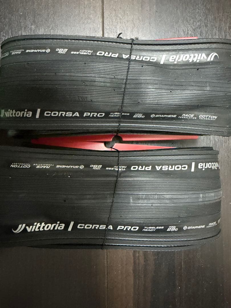 新品2本セット vittoria corsa pro tlr ブラック　28c