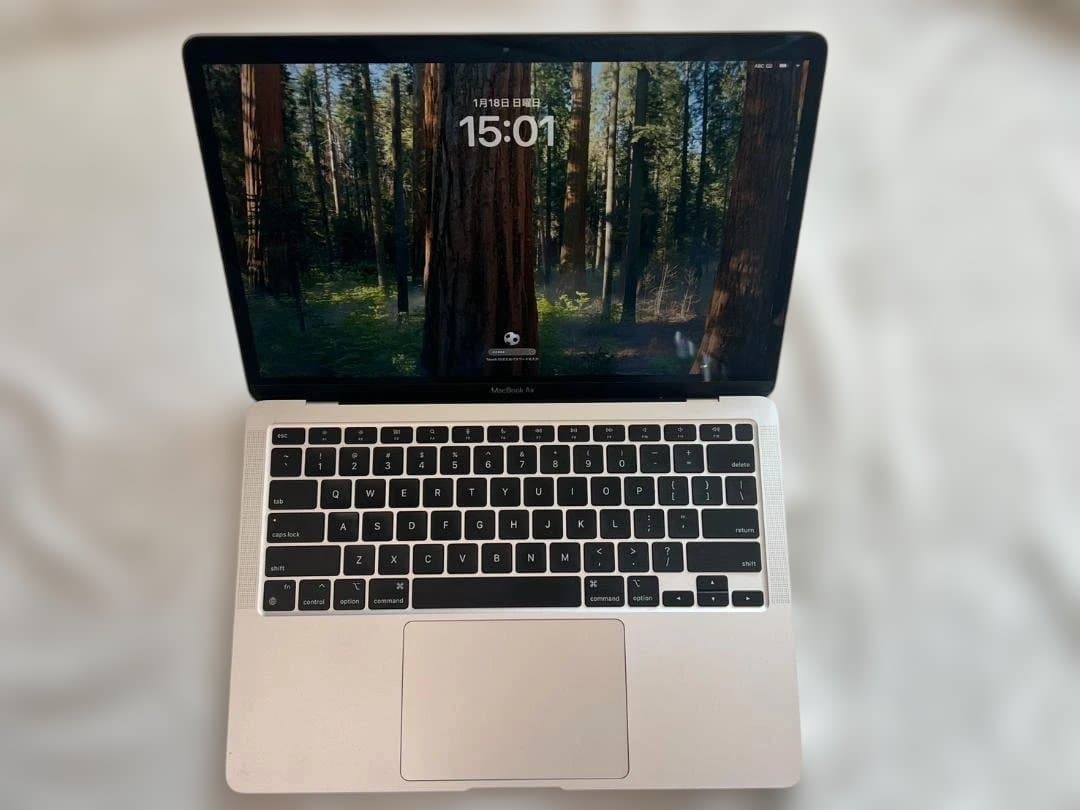 【美品】希少16GBモデルMacBookAir M1 13インチシルバー2020