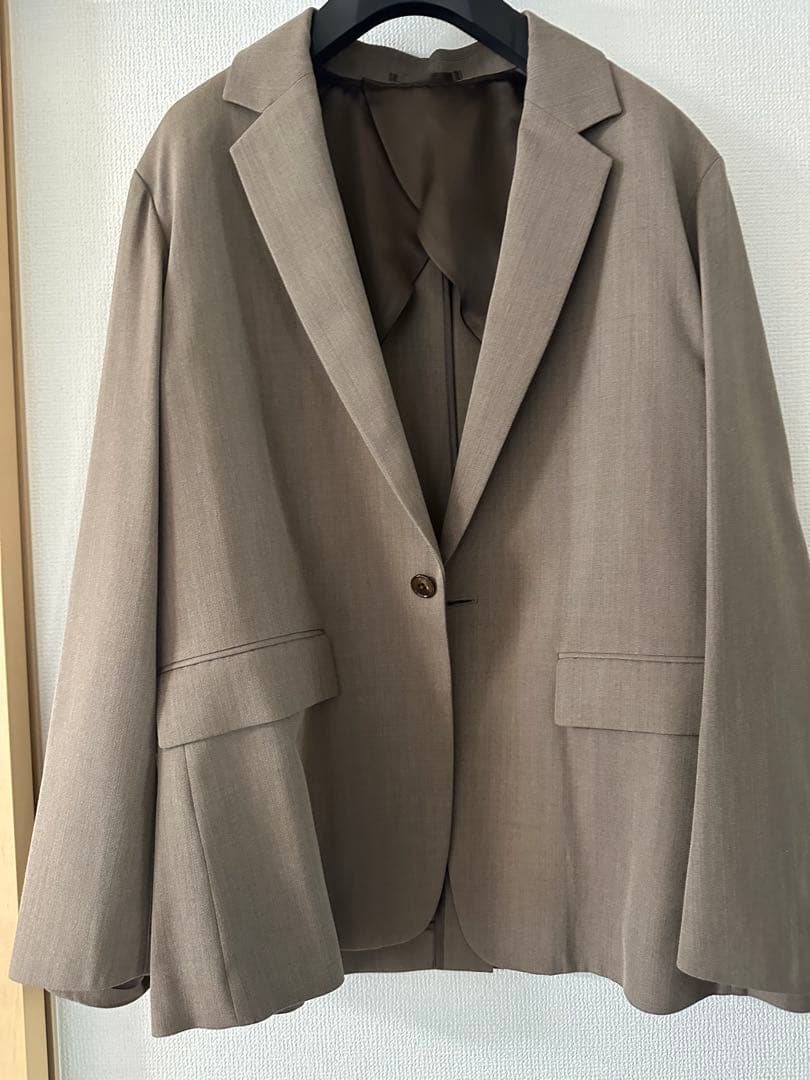 TOMORROWLANDウールレーヨンツイル シングルブレステッド2Bジャケット