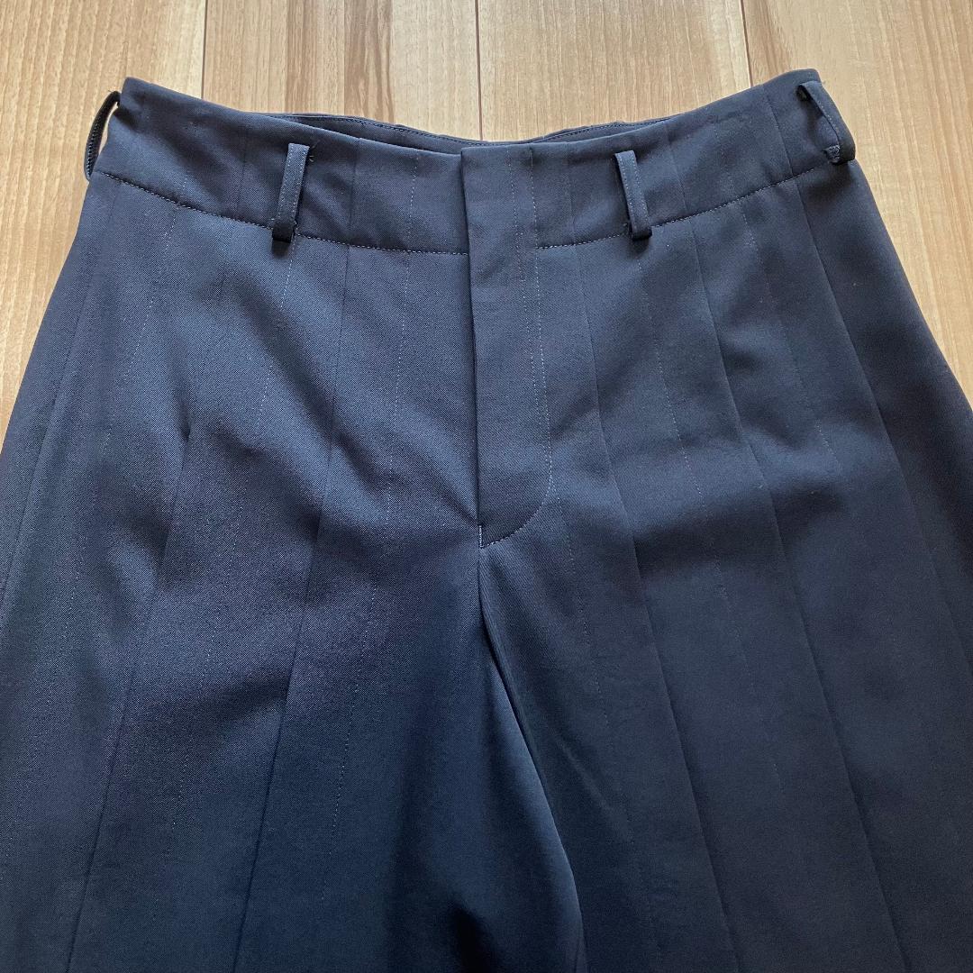 コムデギャルソン ウールギャバ プリーツ 袴パンツ