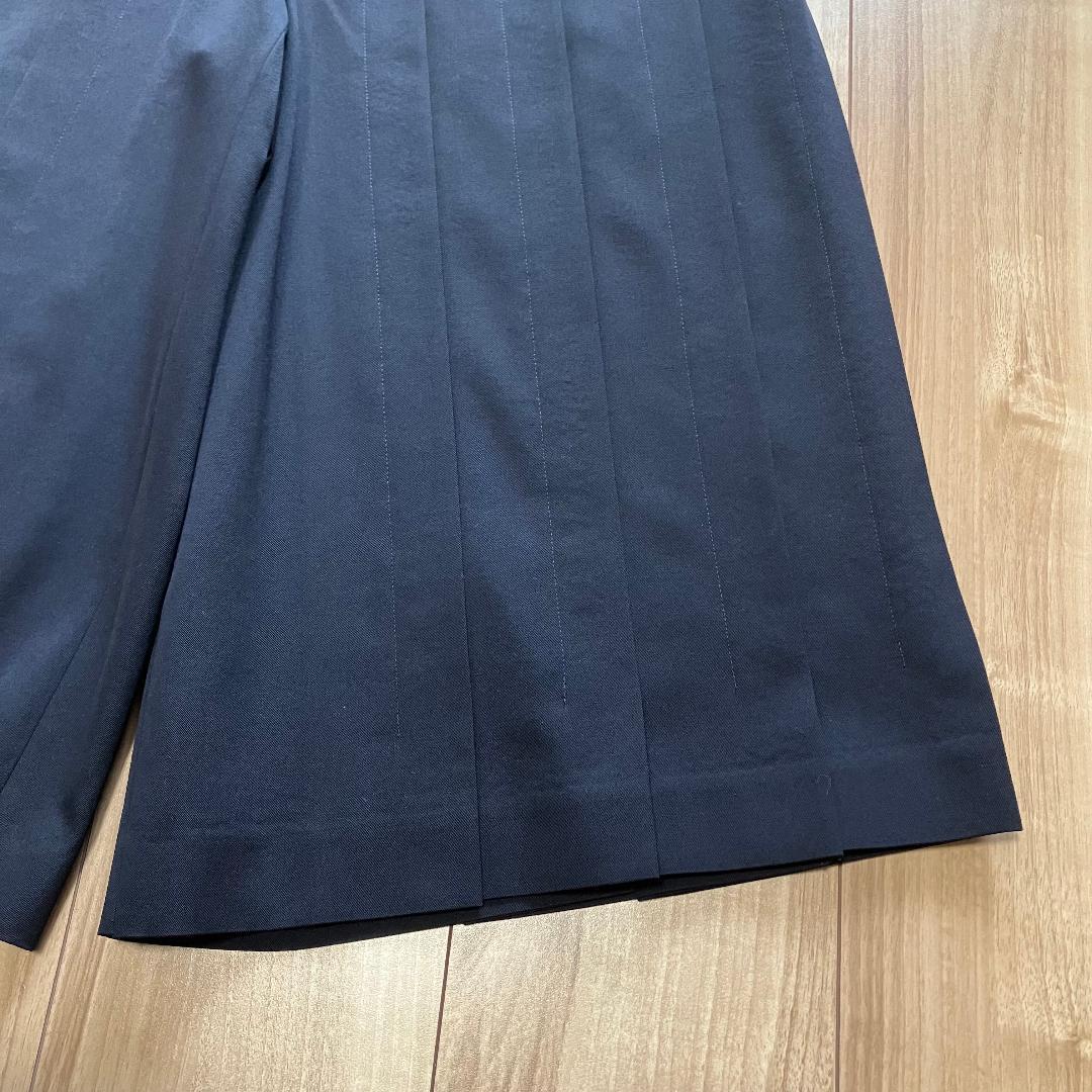 コムデギャルソン ウールギャバ プリーツ 袴パンツ