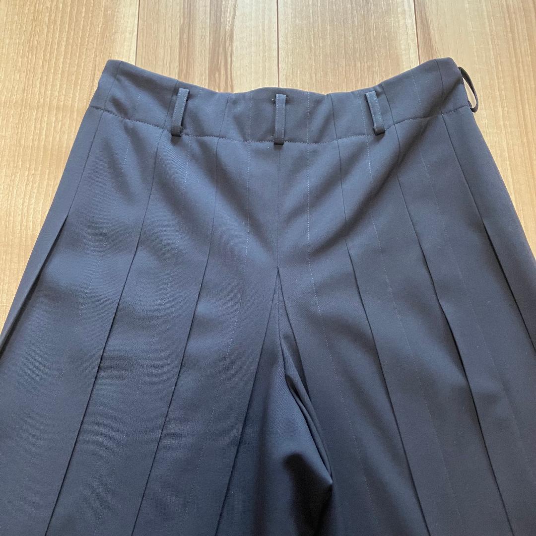 コムデギャルソン ウールギャバ プリーツ 袴パンツ