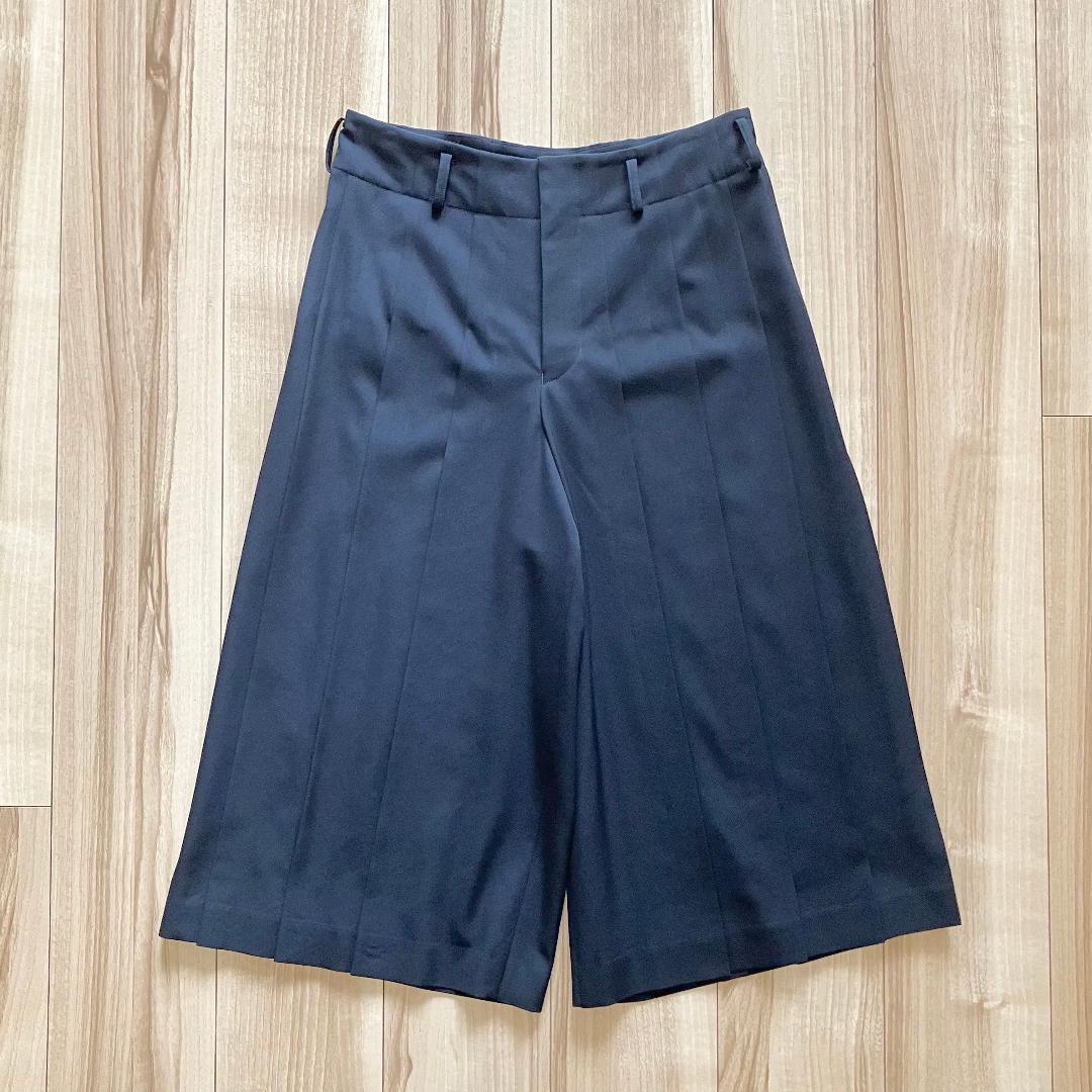 コムデギャルソン ウールギャバ プリーツ 袴パンツ