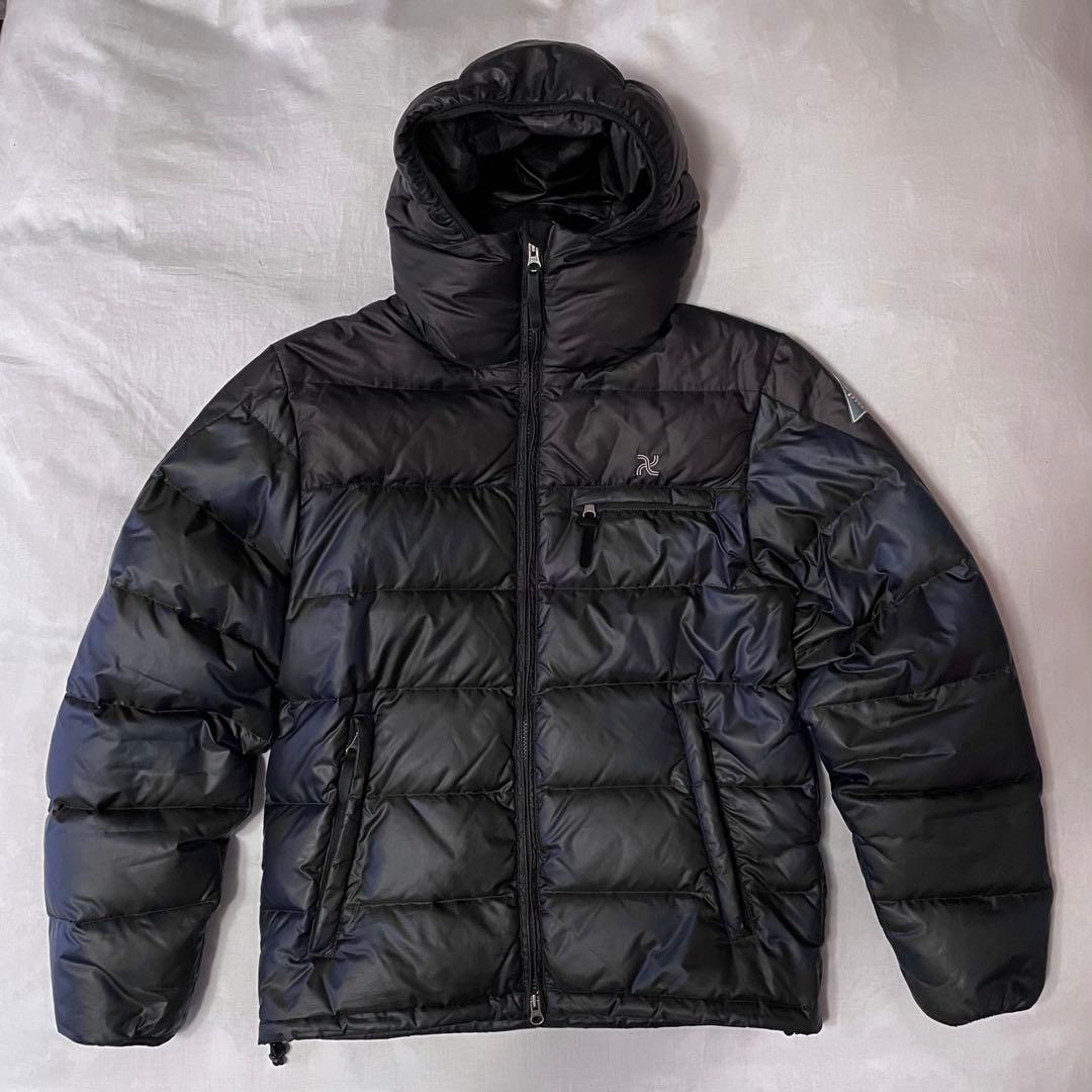 challenger ダウンジャケット　黒×紺　Lサイズ