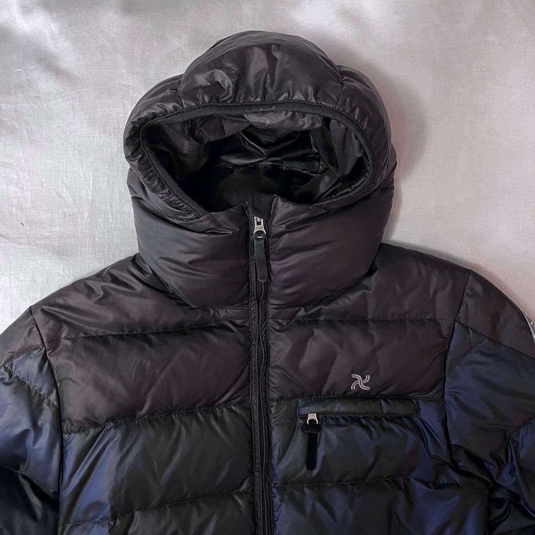 challenger ダウンジャケット　黒×紺　Lサイズ