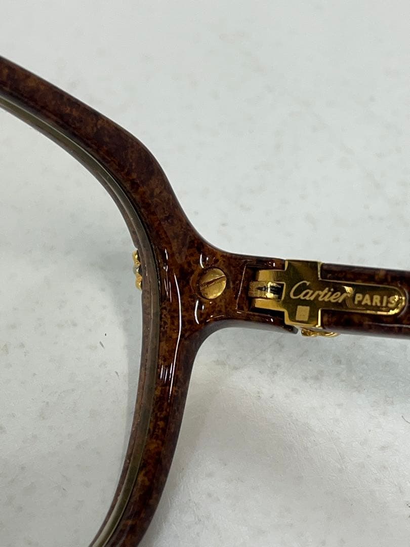 Cartier サングラス　トリニティ　ブラウンカラー　メガネ　フレーム