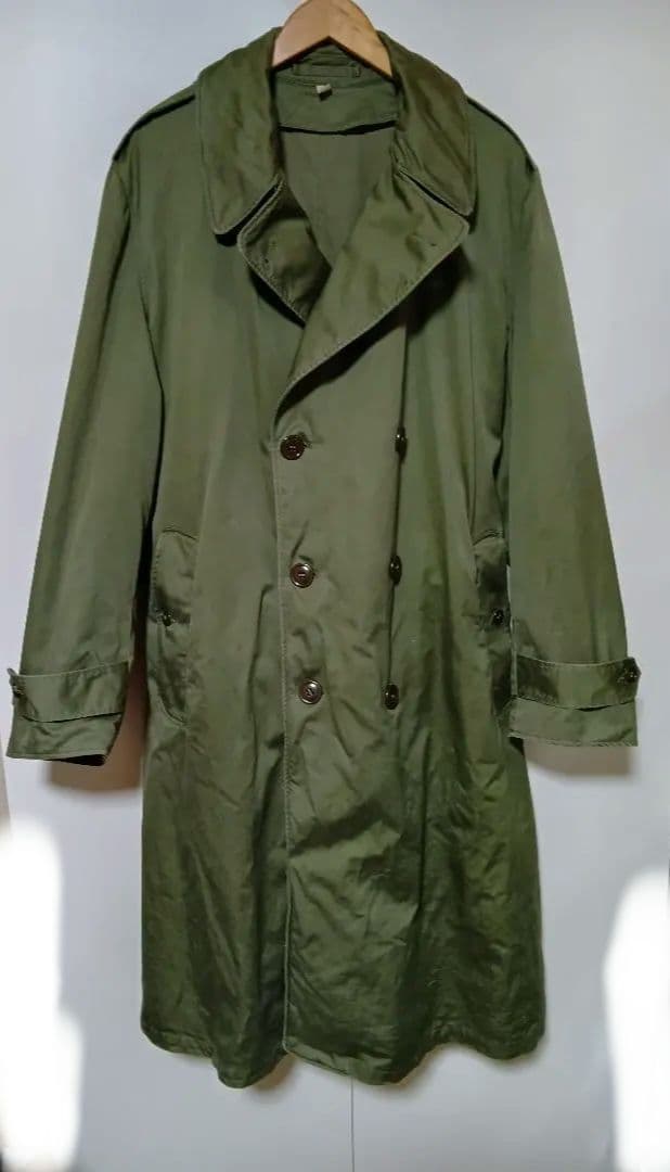 M50 usarmy トレンチコート　L コットンサテン　usa製 50's