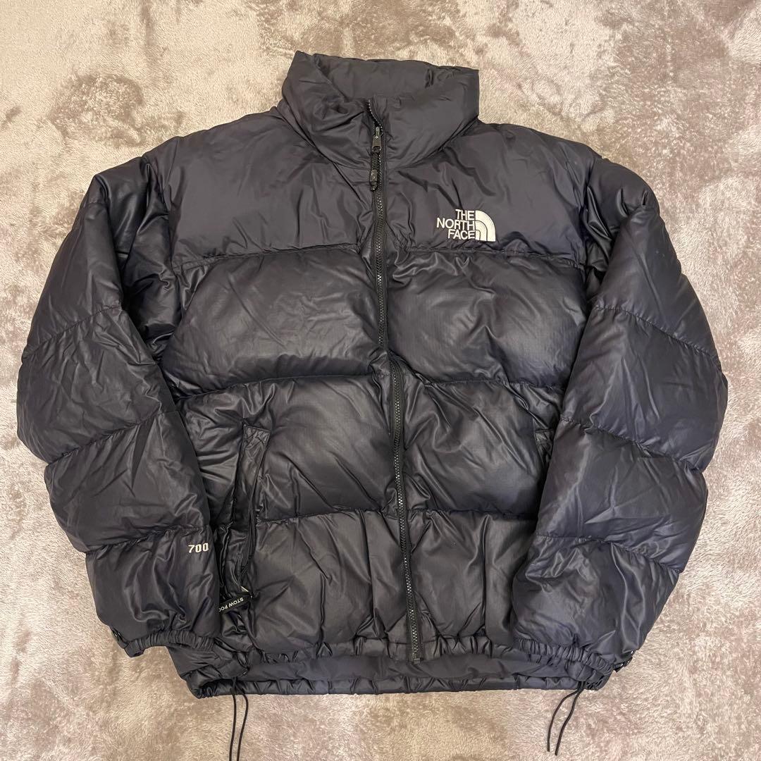 極美品 ノースフェイス　US規格 700フィル 肉厚 ヌプシダウン　XL 黒