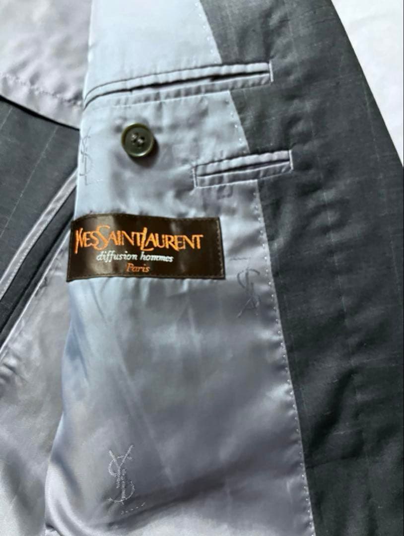 高級 イブサンローラン YSL セットアップ ストライプ ブランドロゴ