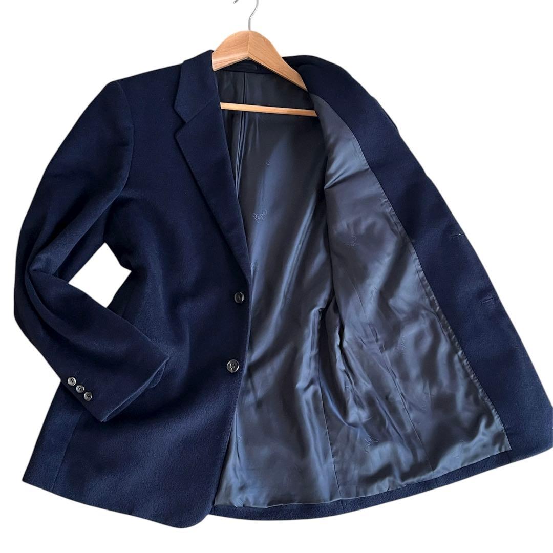 ✨美品✨PAPAS パパス アンゴラ60% ウール スーツ ネイビー 希少 秋冬