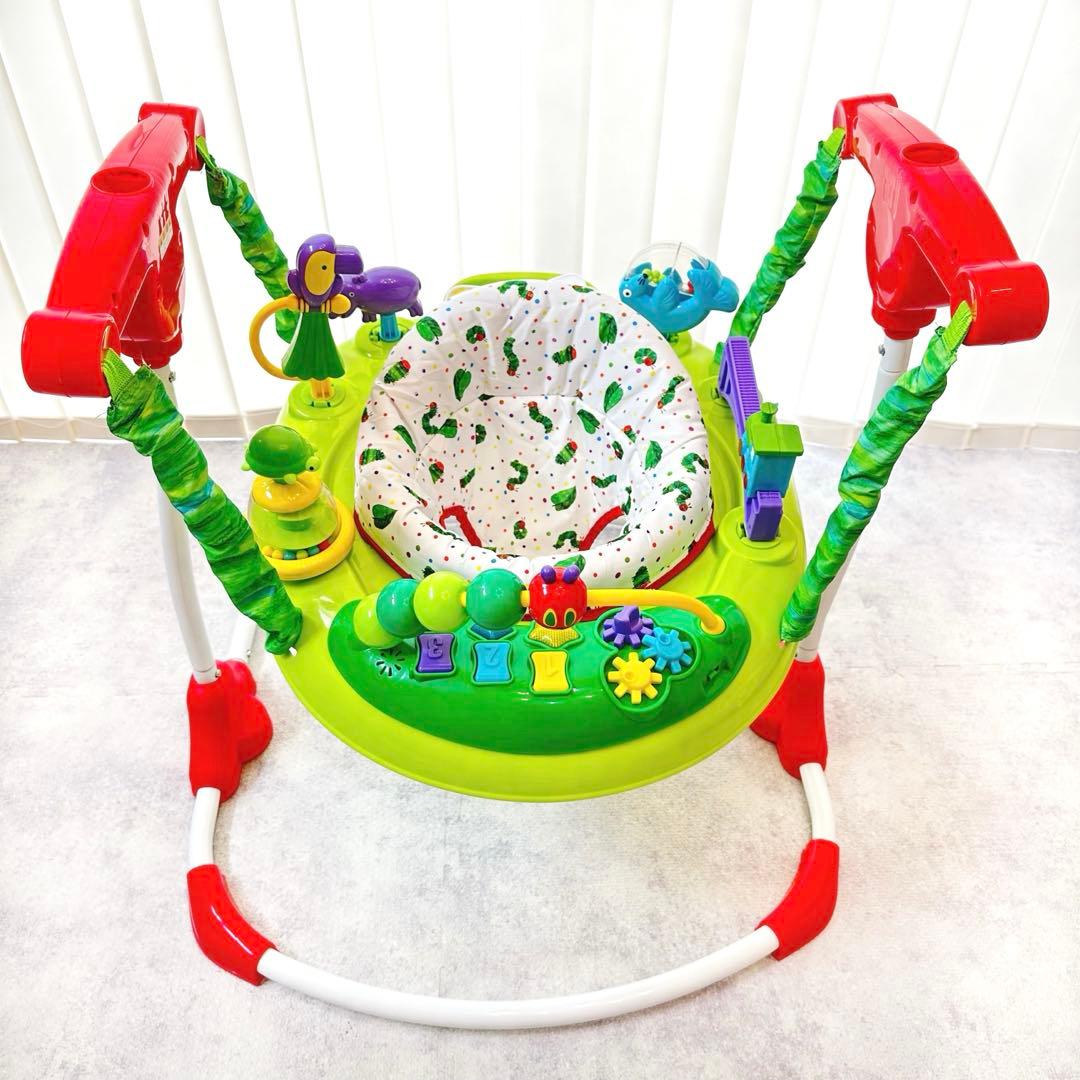 【美品】はらぺこあおむし ジャンパルー 日本育児 アクティビティジャンパー