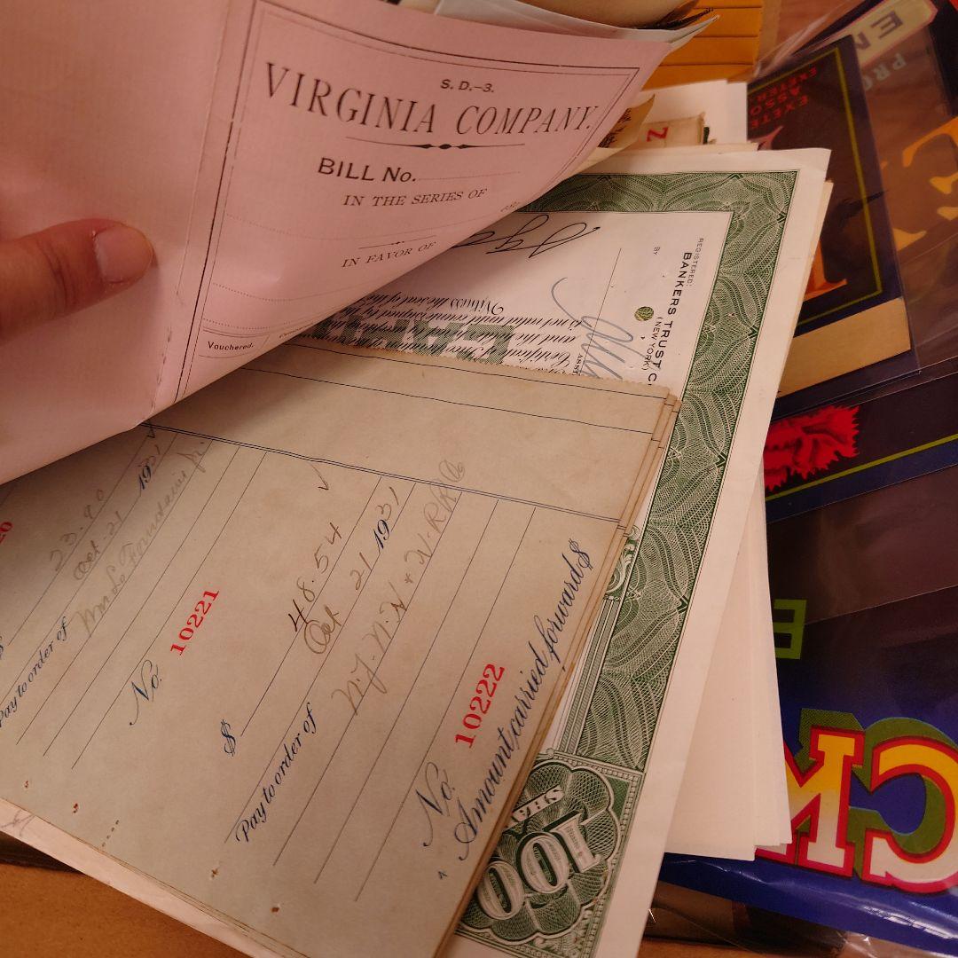 80サイズ/たっぷりephemeral box☆ヴィンテージ海外紙モノ/蚤の市