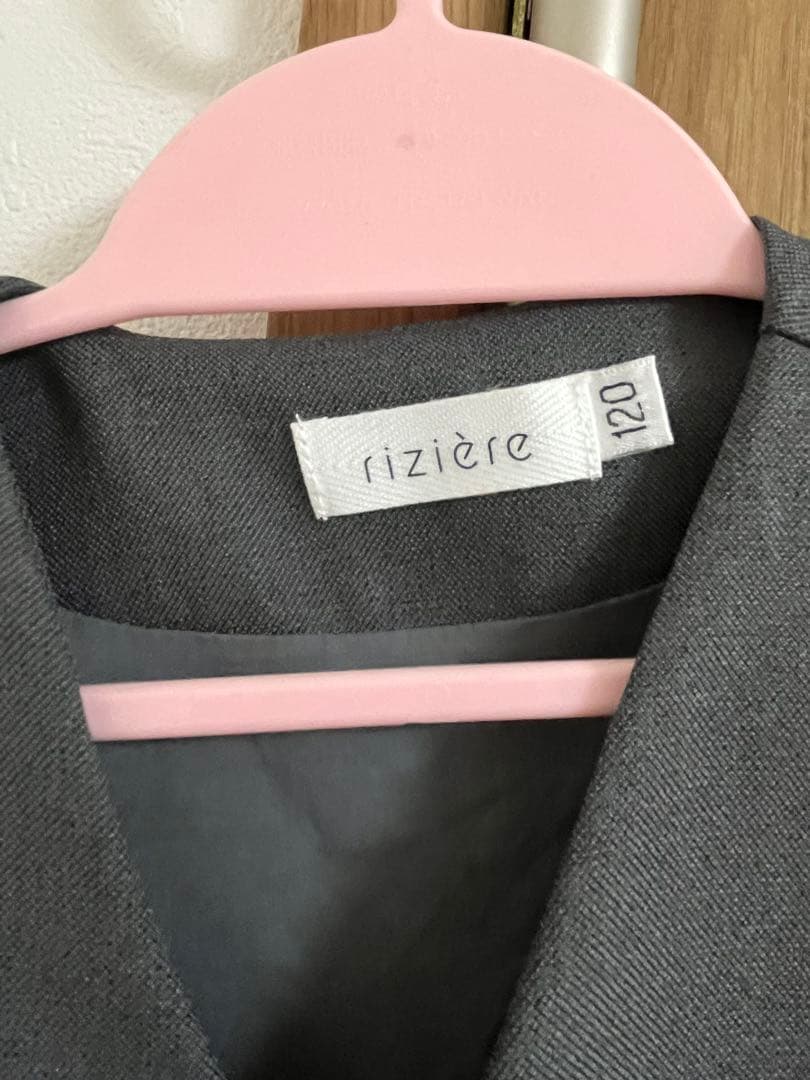 riziere 120 ノーカラージャケットセットアップ・シャツ・ベストセット