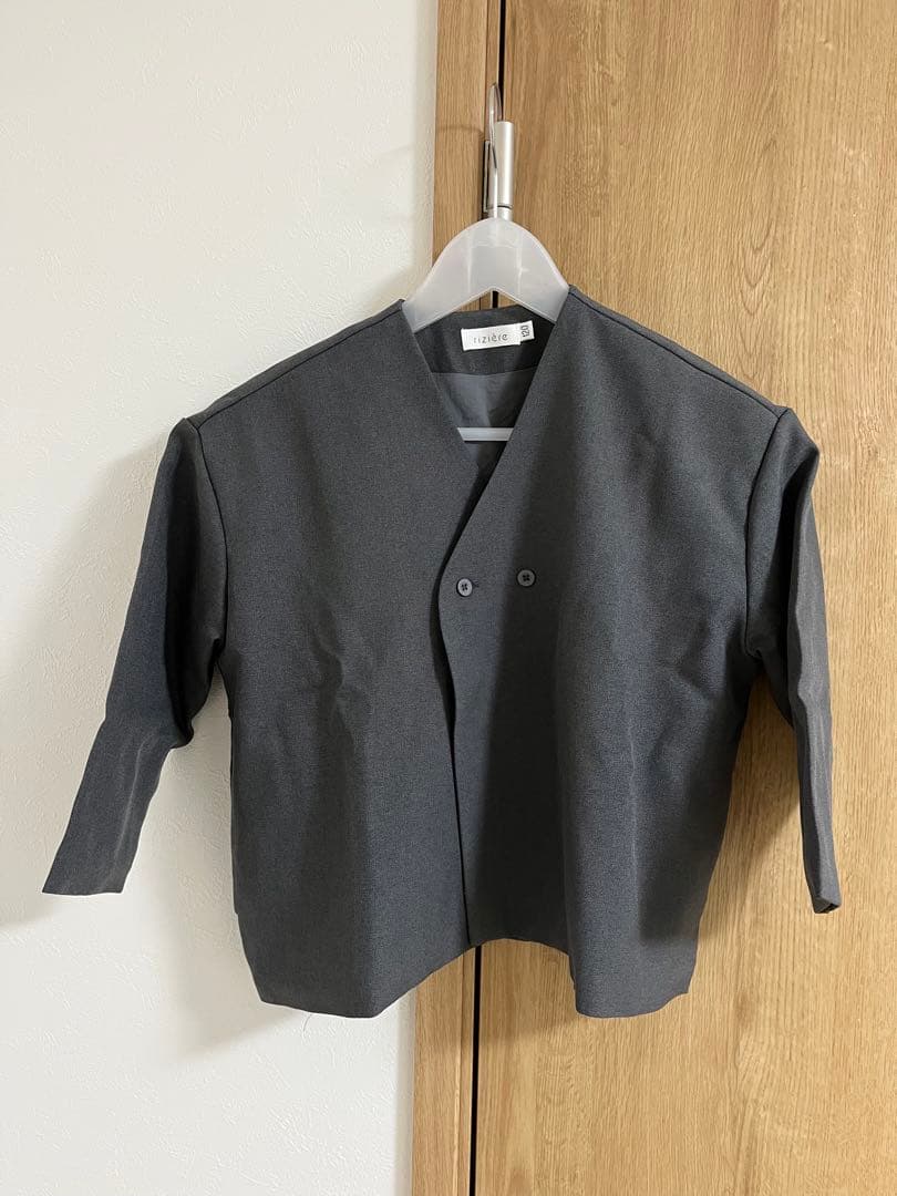 riziere 120 ノーカラージャケットセットアップ・シャツ・ベストセット