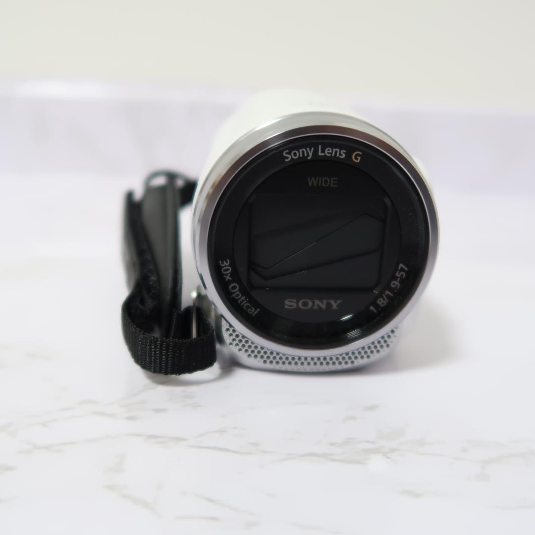 美品 Sony HDR-CX680 ハンディカム ビデオカメラ ホワイト