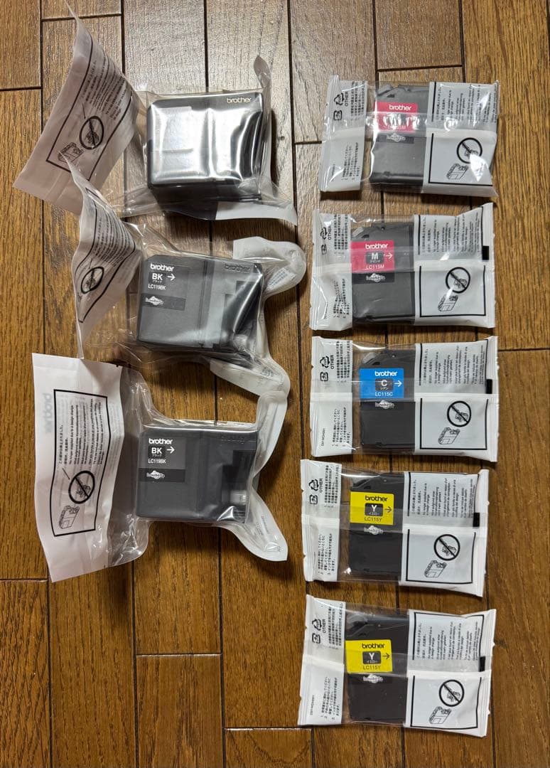 brother 純正インクカートリッジ LC119BK LC115M,C,Y