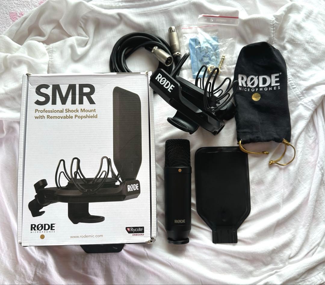 RODE NT1 コンデンサーマイク SMR 付きロード お得なセット 黒
