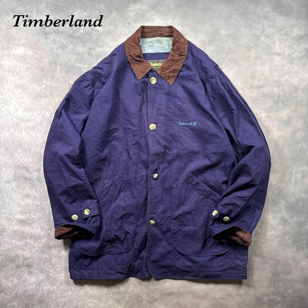 ティンバーランド 古着 90sフィールドジャケット　コーデュロイカラー　S17