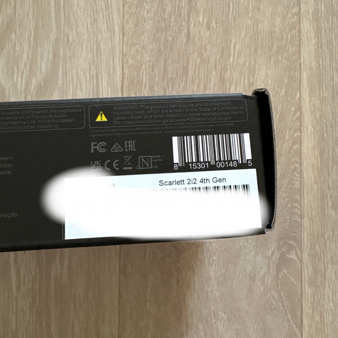 DTM・DAW FOCUSRITE Scarlett 2i2 Gen4