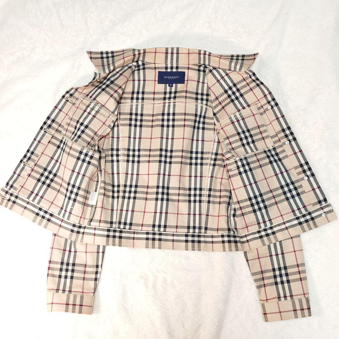 美品✨バーバリーロンドン ジャケット ノバチェック ベージュ レディース M