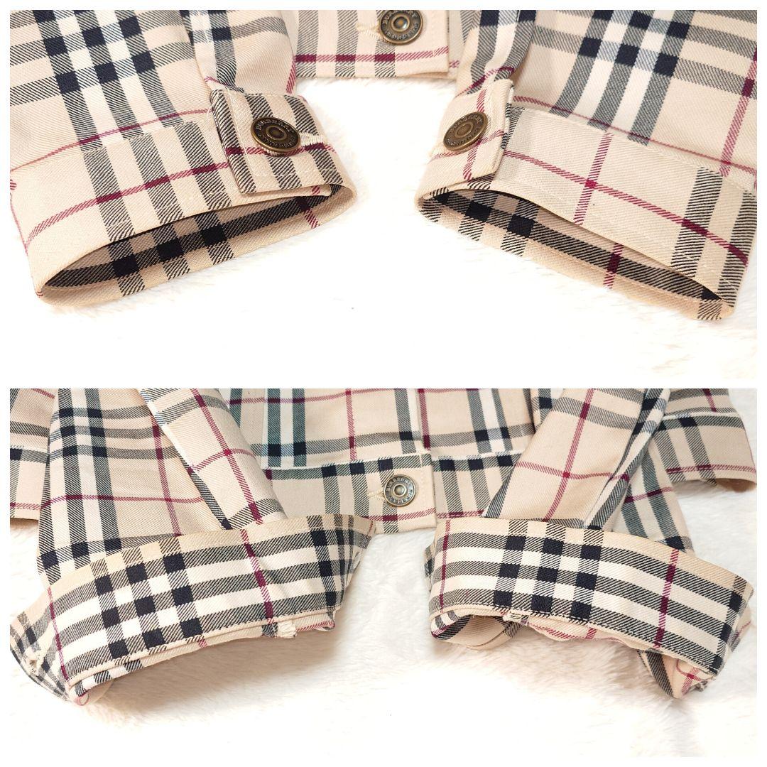 美品✨バーバリーロンドン ジャケット ノバチェック ベージュ レディース M