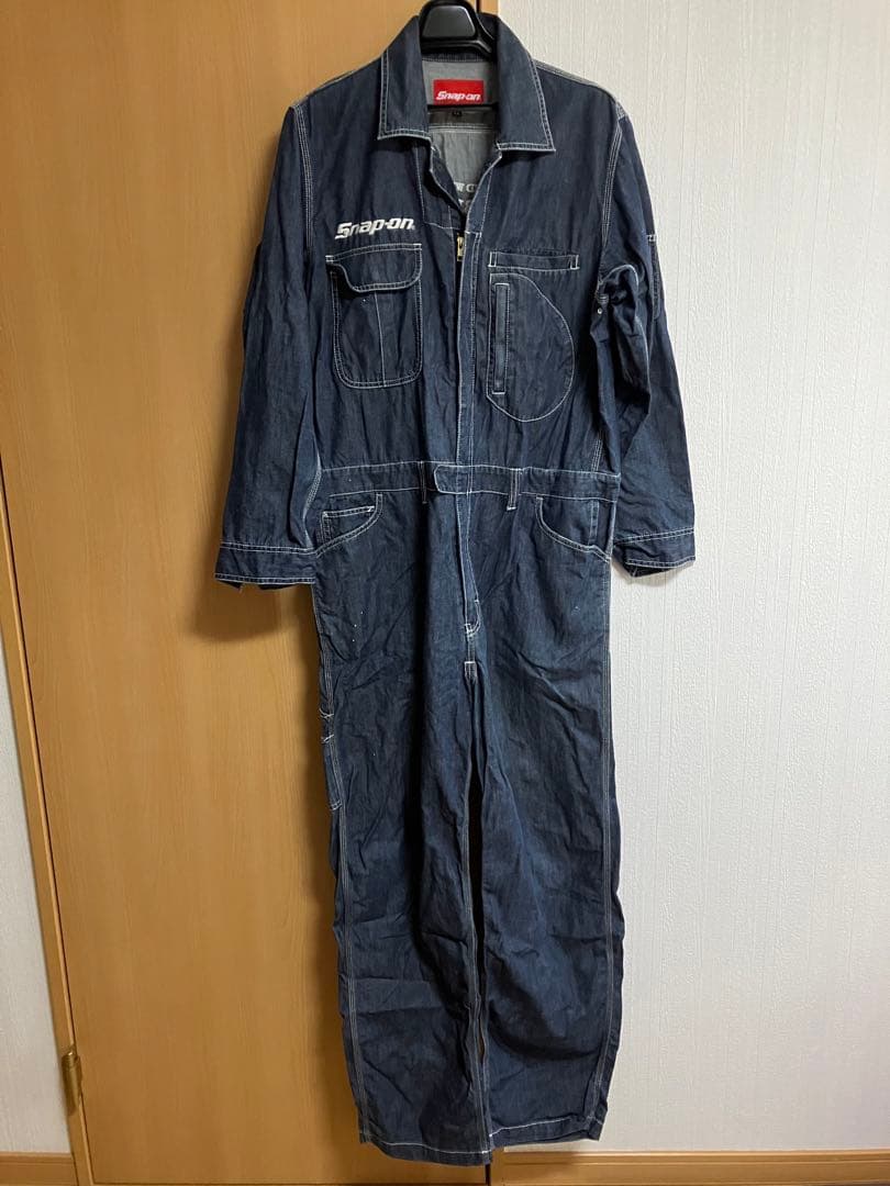 Snap-on ダークデニム オーバーオール つなぎ