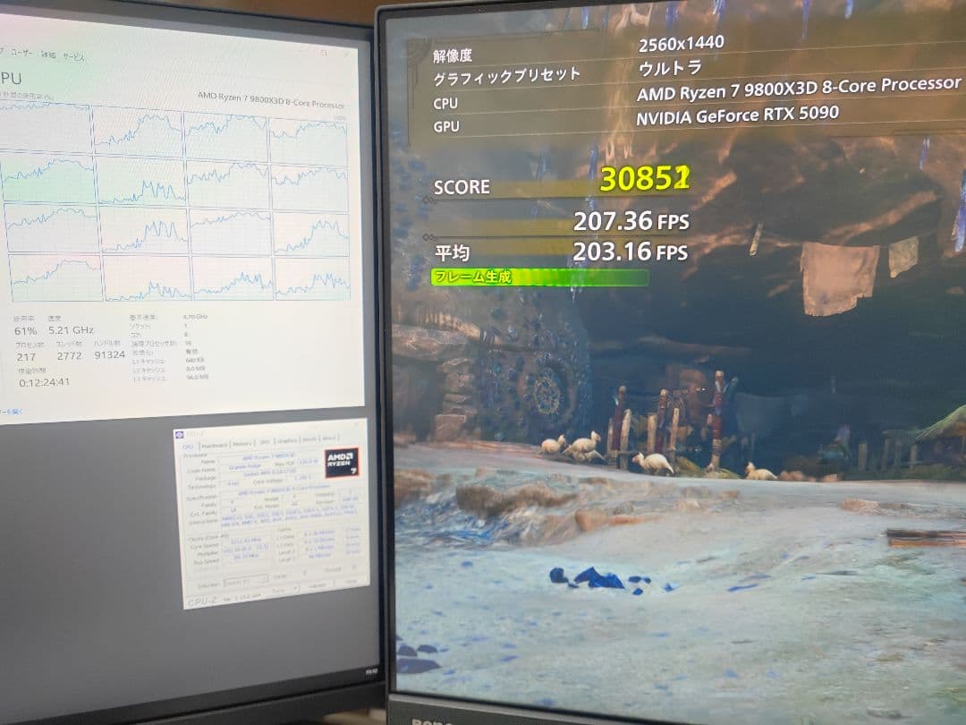 動作品 AMD Ryzen 7 9800X3D Socket AM5 CPU