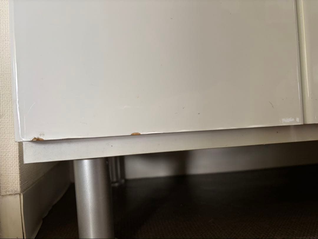 ホワイトシューズキャビネット ミラー付き