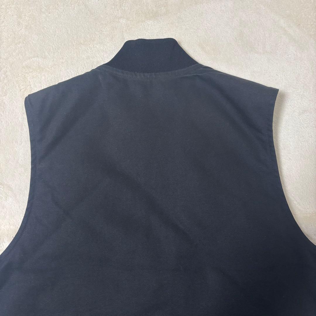 カーハート Carhartt　ダックベスト　黒　キルティング　XL　メキシコ製