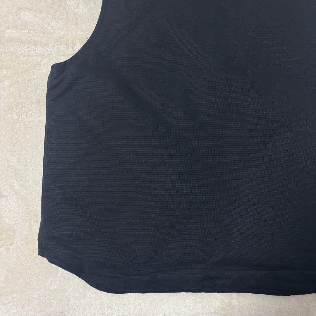 カーハート Carhartt　ダックベスト　黒　キルティング　XL　メキシコ製