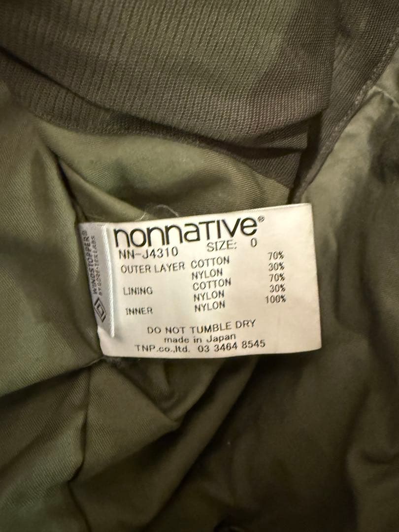 ジャケット・アウター NONNATIVE TROOPER COAT WITH GORE-TEX