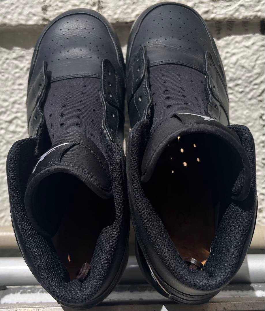 【日本未発売】Nike エアジョーダン1 スパイクシューズ ブラック【27cm】