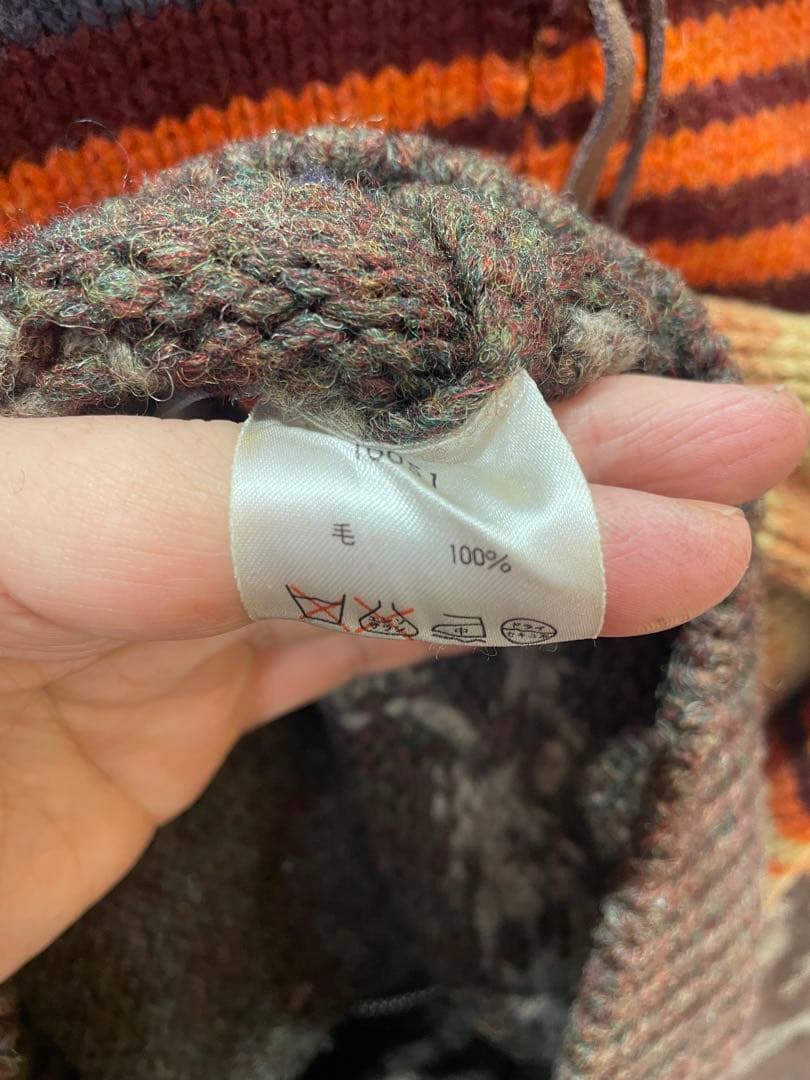 ⭐︎美品　Harley-Davidson カウチンセーターLブラウンウール100%