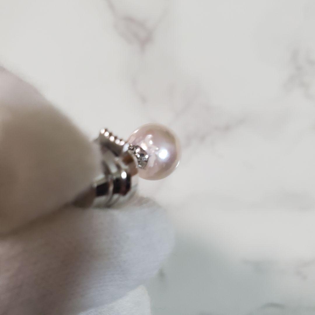 パール ネクタイピン pt900 昭和レトロ ヴィンテージ