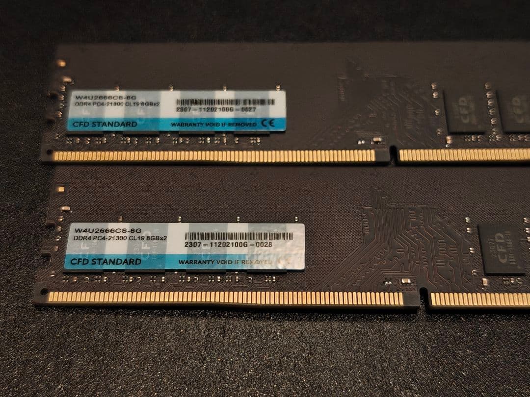 CFD DDR4 2666 メモリー 16GB (2x8GB)