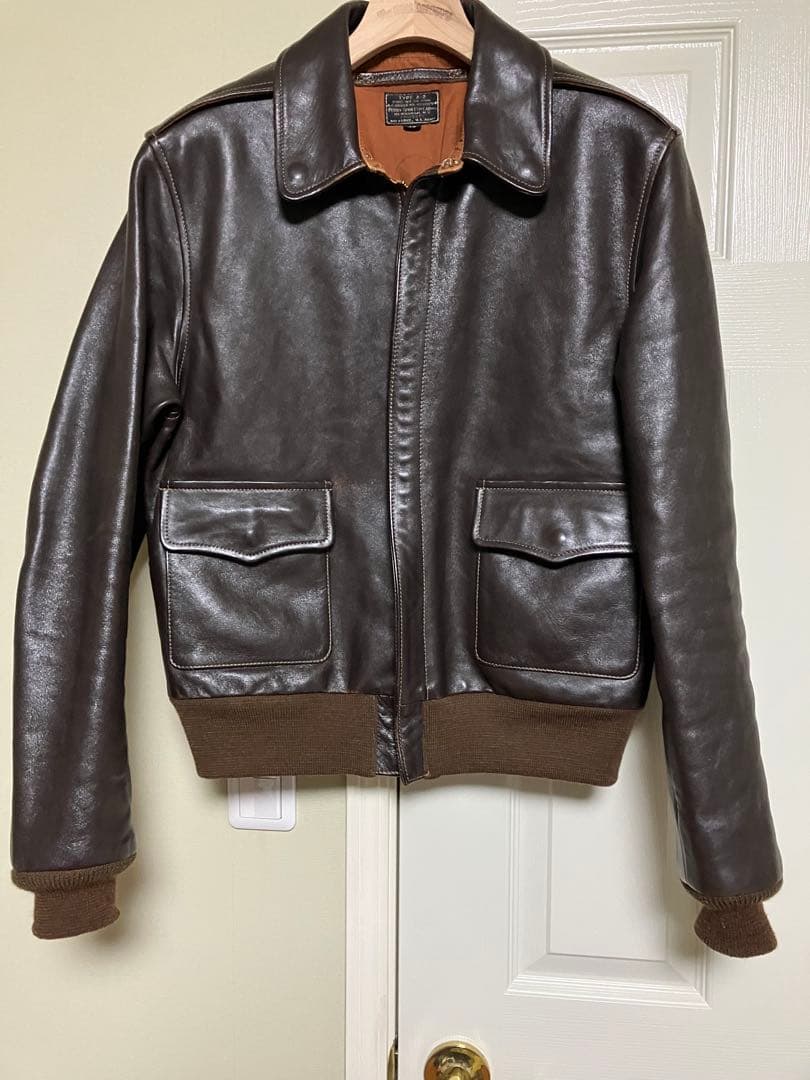 希少サイズ42 美品　THE FEWのA-2 ペリースポーツウェア実名復刻品