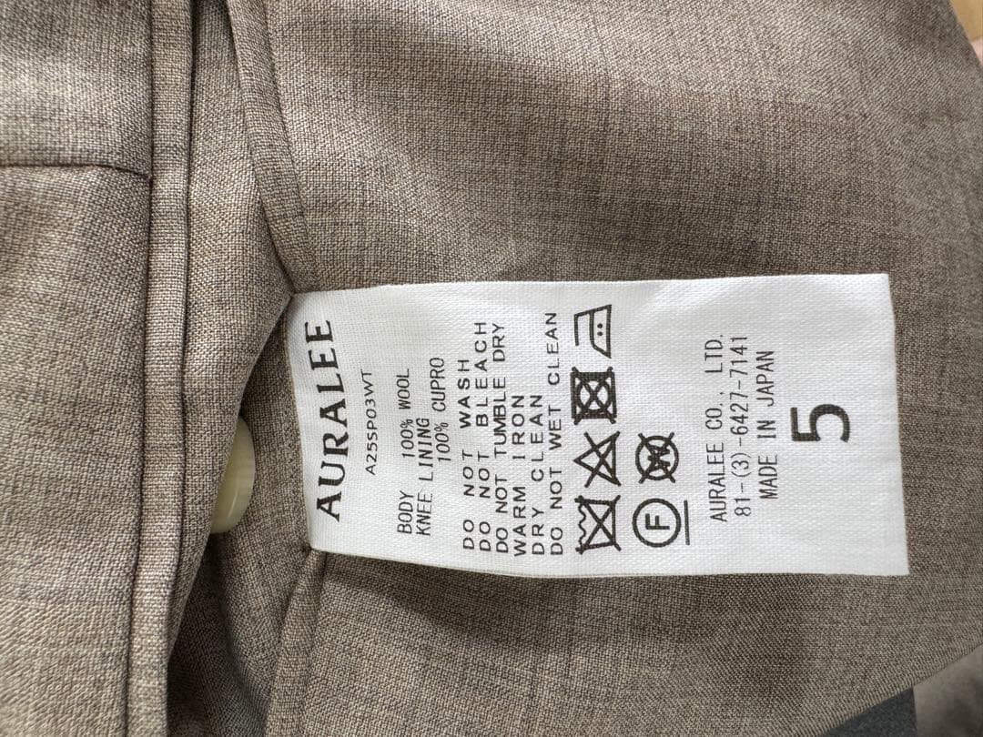 【AURALEE】SUPER FINE TROPICAL WOOL SLACKS