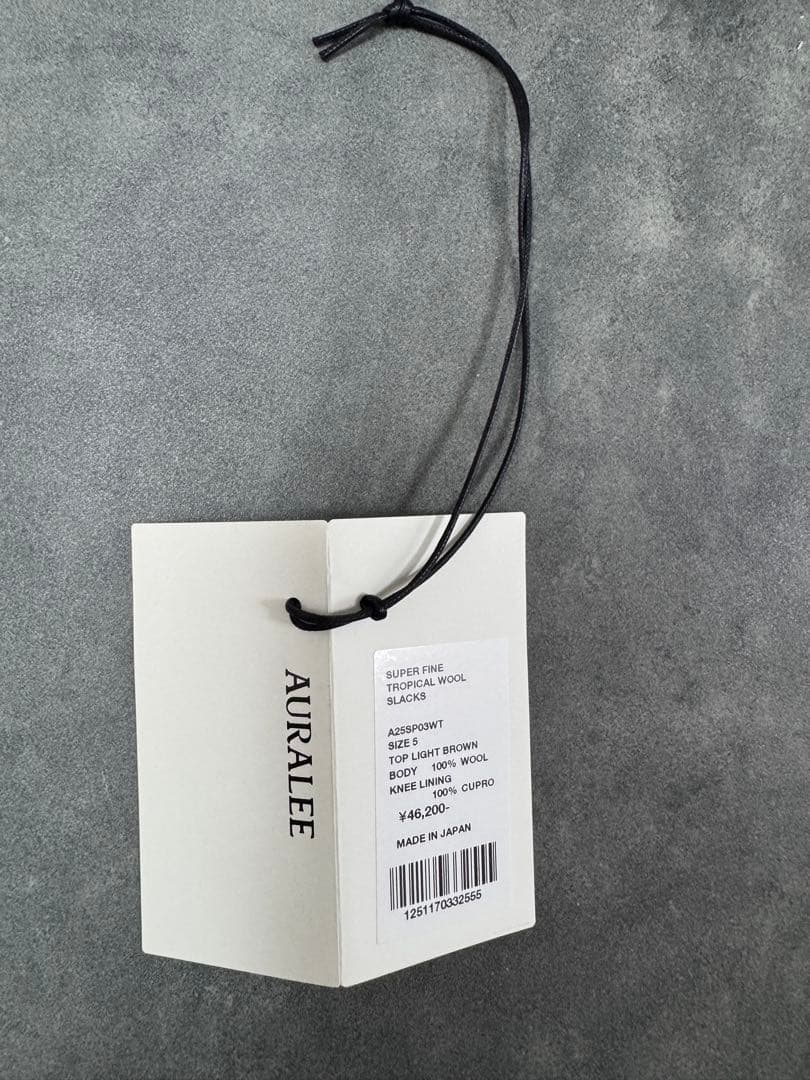 【AURALEE】SUPER FINE TROPICAL WOOL SLACKS