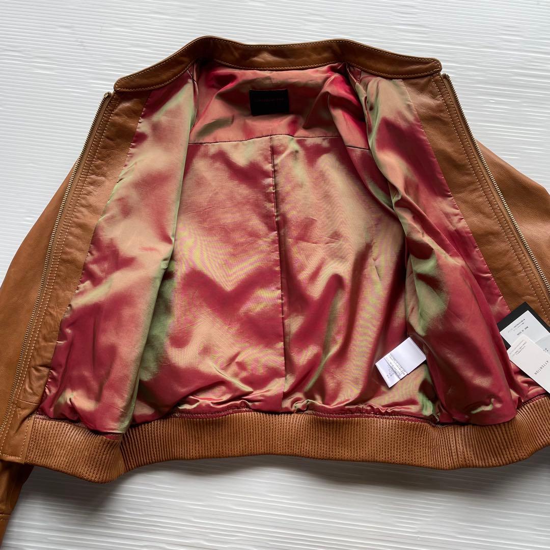 新品　TOMORROWLAND レザージャケット　ブルゾン　ラムレザー　羊革