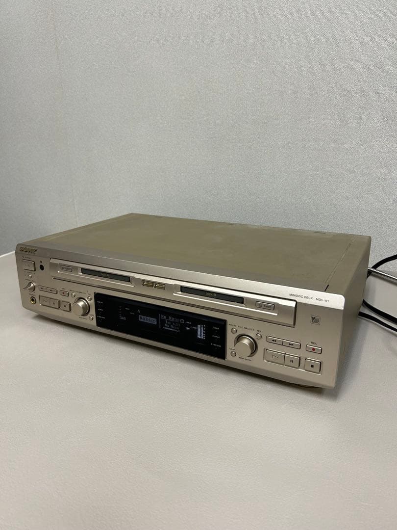 ★ SONY ソニー MDデッキ MDS-W1＋ リモコン　MDレコーダー★