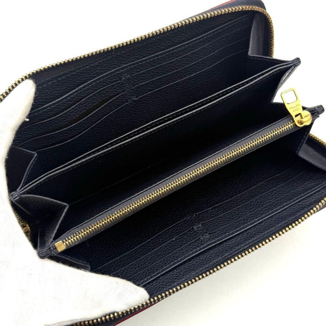 ルイヴィトン モノグラム アンプラント ジッピーウォレットマリーヌルージュ