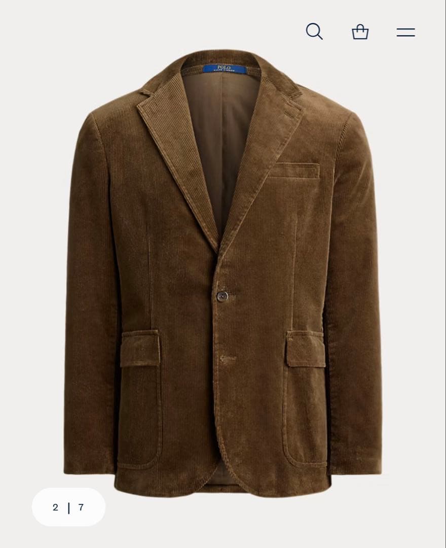 【現行_新品未使用】Polo ラルフローレン　モダン コーデュロイ ジャケット