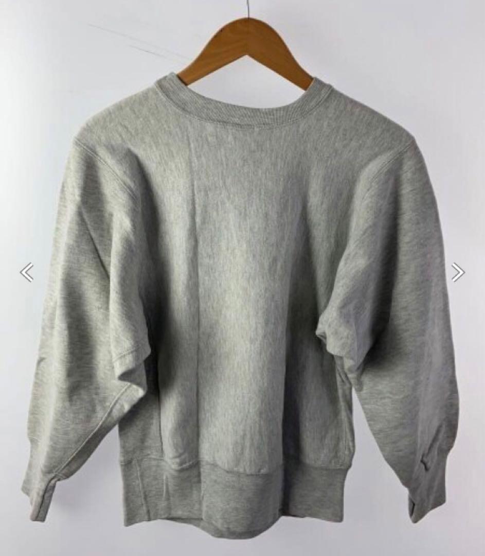 美品90年代USA製チャンピオンリバースウィーブ刺繍タグ グレーＭ