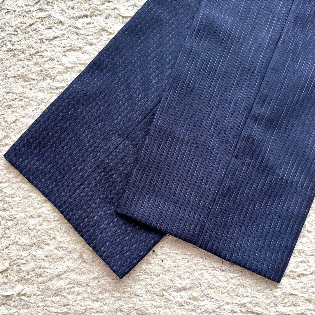 スーツセレクト セットアップ スーツ 2B 3ピース ネイビー ストライプ Y5
