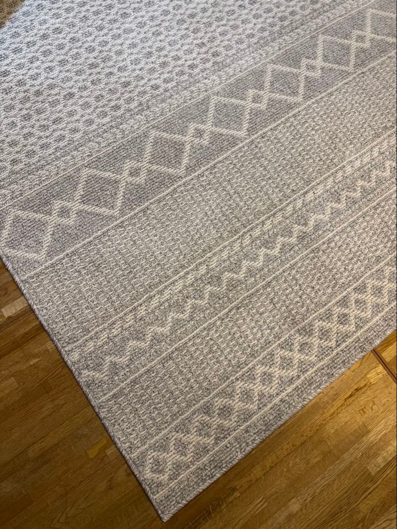 【新品】unico ラグ　アランニット 140×200